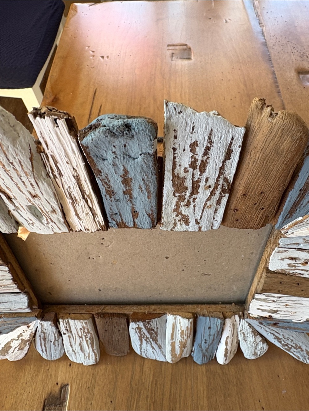 Coastal Driftwood Picture Frame in Blue, White & Brown - Unbranded - Picture 2 of 4